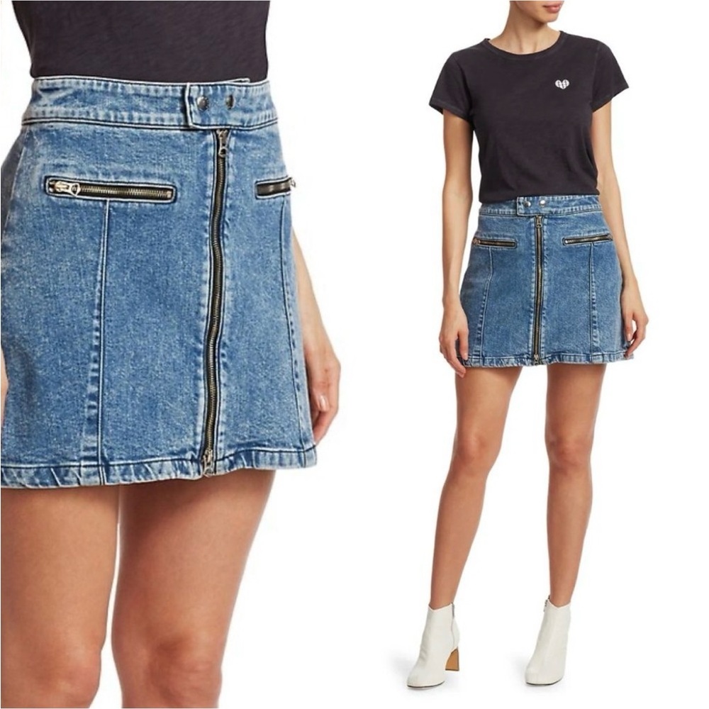 NWOT Rag and Bone denim zip skirt size 4